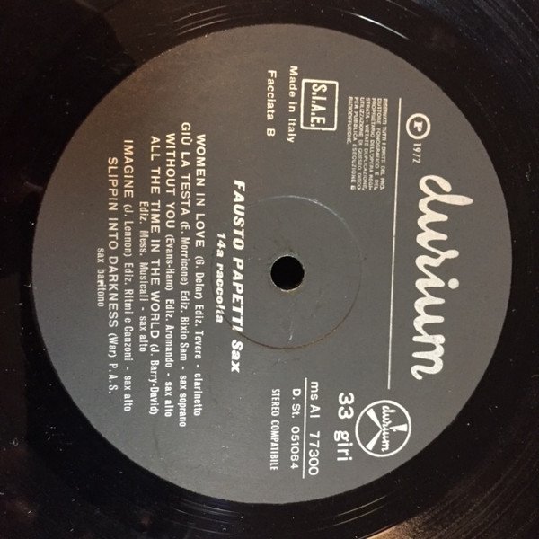 Easy Listening, Fausto Papetti, Lounge, LP, Soft Rock | Historia Nuestra