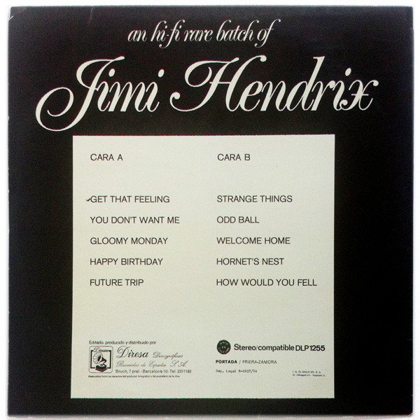 Jimi Hendrix, LP, Psychedelic Rock, Rhythm Blues | Historia Nuestra