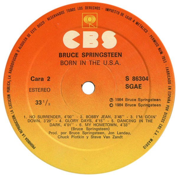 Ni yODYyLmpwZWc jpeg, Bruce Springsteen, Historia Nuestra