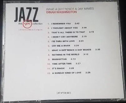 CD, Dinah Washington, Vocal | Historia Nuestra