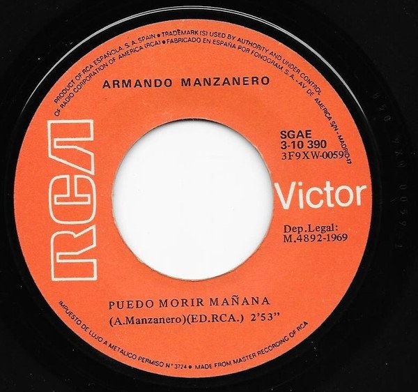 7 inch, Armando Manzanero, Bolero | Historia Nuestra