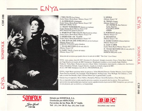 Ambient, CD, Enya, Modern Classical, Soundtrack | Historia Nuestra