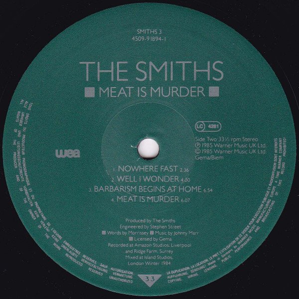 10 inch, Indie Rock, The Smiths | Historia Nuestra