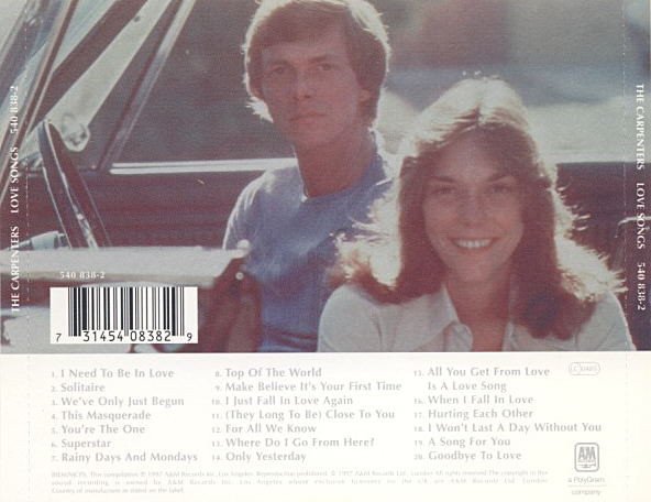 Ballad, Carpenters, CD, Soft Rock, Vocal | Historia Nuestra