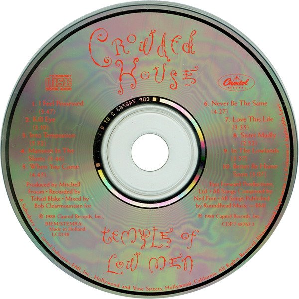 CD, Crowded House, Pop Rock | Historia Nuestra