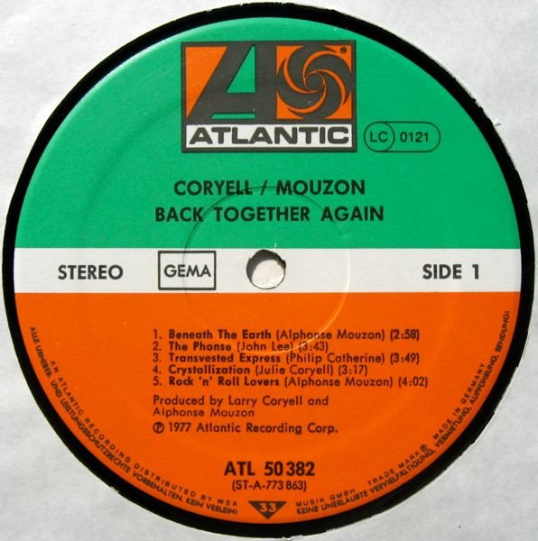 Coryell* / Mouzon*, Fusion, LP | Historia Nuestra