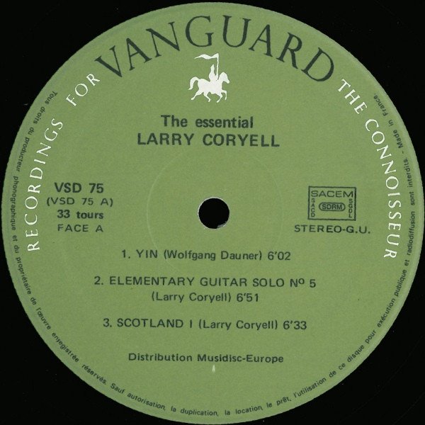 Fusion, JazzRock, Larry Coryell, LP, Psychedelic Rock, Soft Rock | Historia Nuestra