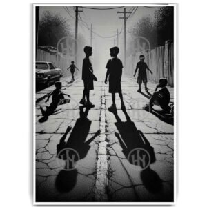 Niños de barrio Tatuajes Estilos Poster de Historia, Niños de barrio-El Póster Personalizado, Historia Nuestra