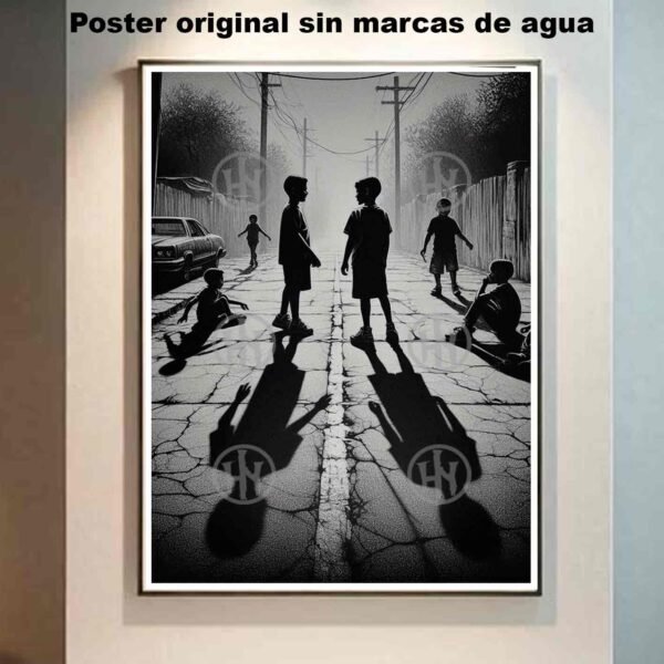 Niños de barrio Tatuajes Estilos Poster de Historia, Niños de barrio-El Póster Personalizado, Historia Nuestra