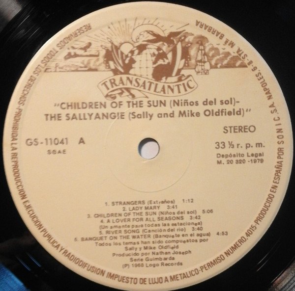 Folk, LP, Sally* And Mike Oldfield - The Sallyangie | Historia Nuestra