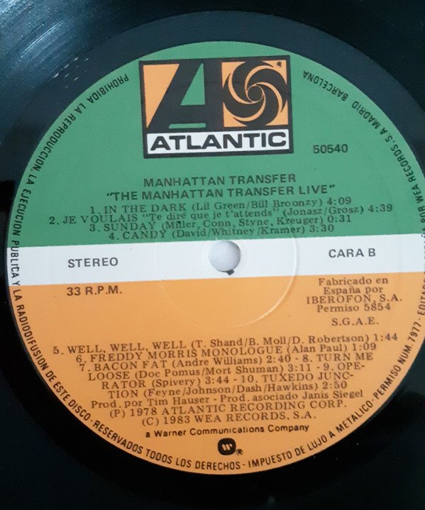 LP, Swing, The Manhattan Transfer, Vocal | Historia Nuestra