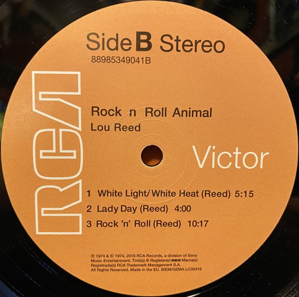 Art Rock, Glam, Lou Reed, LP | Historia Nuestra