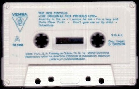 Punk, Tape, The Original Pistols* | Historia Nuestra