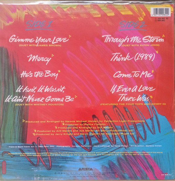 Aretha Franklin, Ballad, LP, New Jack Swing, Soul, Synthpop | Historia Nuestra