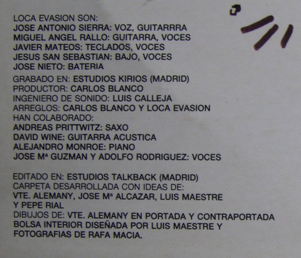 Loca Evasion*, LP | Historia Nuestra