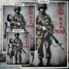 No a la Guerra Tatuajes Street Art Poster de Historia, No a la Guerra-El Póster Personalizado, Historia Nuestra