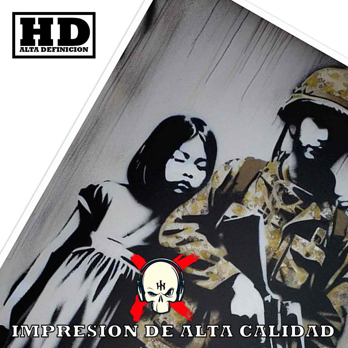No a la Guerra Tatuajes Street Art Poster de Historia, No a la Guerra-El Póster Personalizado, Historia Nuestra