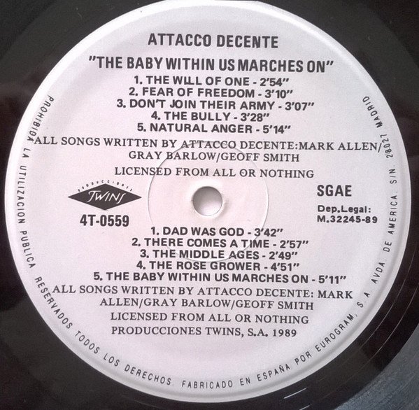 Acoustic, Attacco Decente, Folk Rock, LP | Historia Nuestra