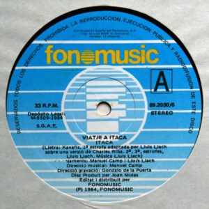 Ballad, Catalan Music, Lluis Llach, LP | Historia Nuestra