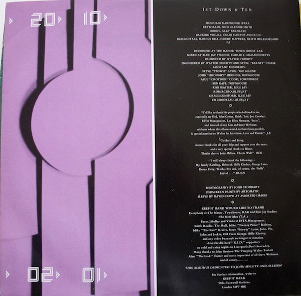 Keep It Dark, LP, Pop Rock | Historia Nuestra