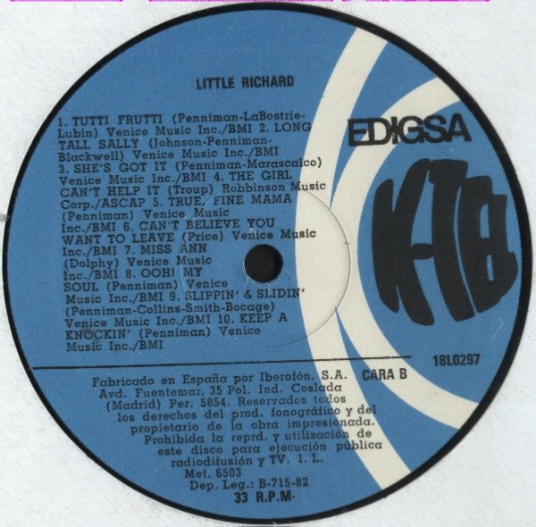 Little Richard, LP | Historia Nuestra