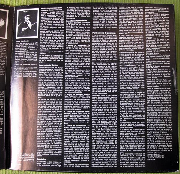 Albert Sardá*, Contemporary, Director: Antoni Ros Marbà*, Jordi Cervelló, Josep Soler - Royal Philharmonic Orchesta Of London*, LP, Modern, Xavier Benguerel | Historia Nuestra