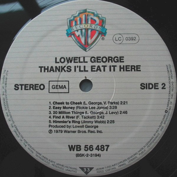 Funk, Lowell George, LP, Rock Roll, Southern Rock | Historia Nuestra