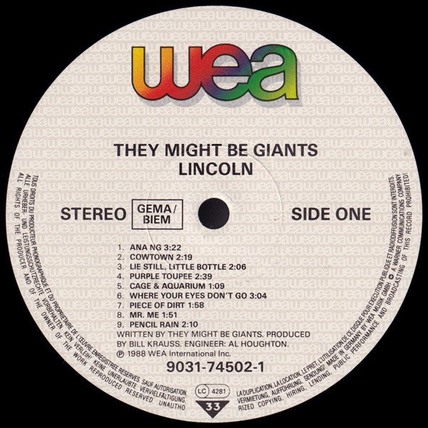 Alternative Rock, LP, Pop Rock, They Might Be Giants | Historia Nuestra