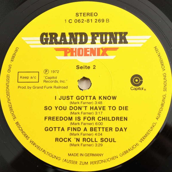 Blues Rock, Classic Rock, Funk, Grand Funk*, Hard Rock, LP, Prog Rock, Psychedelic Rock, Rock Roll | Historia Nuestra