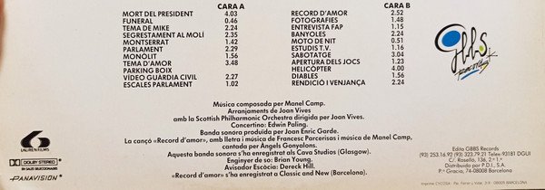 LP, Manel Camp* I Joan Vives Amb La Scottish Philharmonic Orchestra, Soundtrack | Historia Nuestra