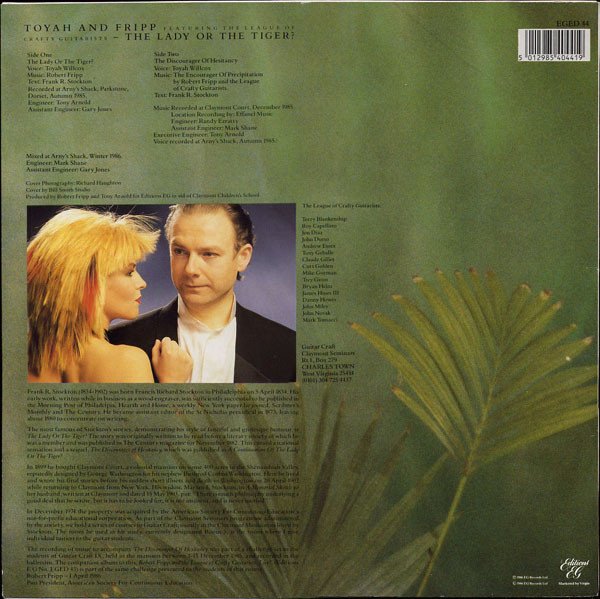 Ethereal, LP, Spoken Word, Toyah And Fripp* Featuring The League Of Crafty Guitarists | Historia Nuestra