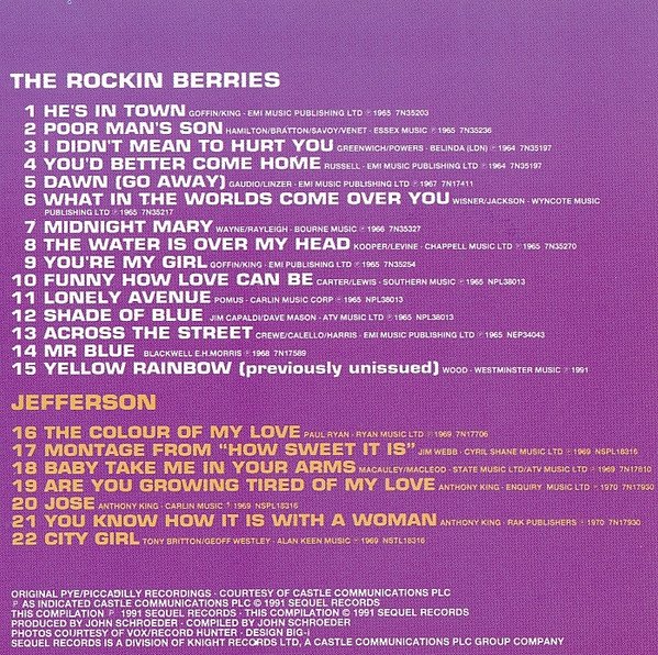 CD, The Rockin' Berries Featuring Jefferson, Vocal | Historia Nuestra