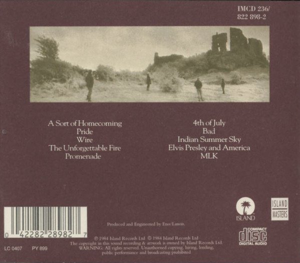 Alternative Rock, CD, New Wave, Pop Rock, U2 | Historia Nuestra