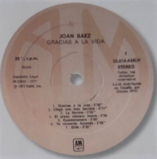 Acoustic, Joan Baez, LP | Historia Nuestra