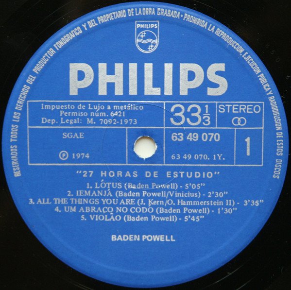Baden Powell, Bossanova, LP, Samba | Historia Nuestra