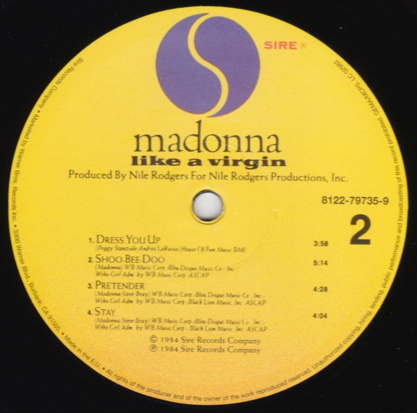 LP, Madonna, Synthpop | Historia Nuestra