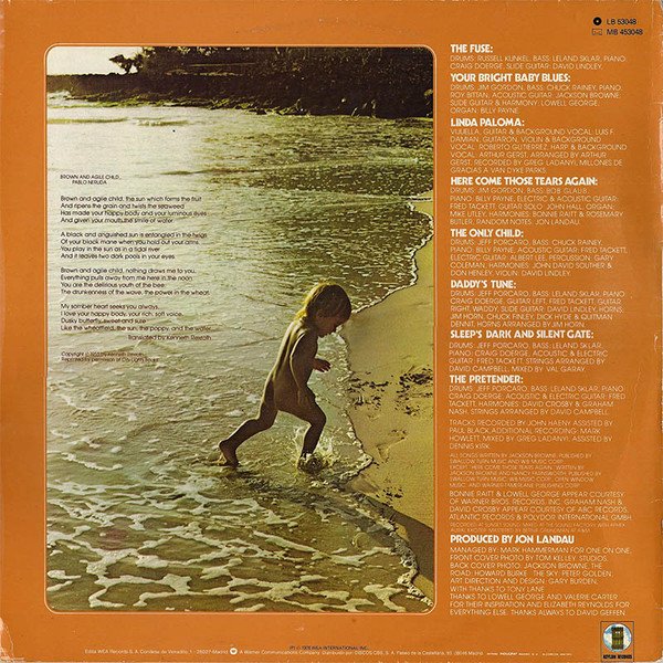 Jackson Browne, LP, Pop Rock, Soft Rock | Historia Nuestra