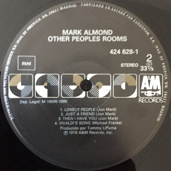 Ballad, LP, Mark Almond*, Smooth Jazz | Historia Nuestra