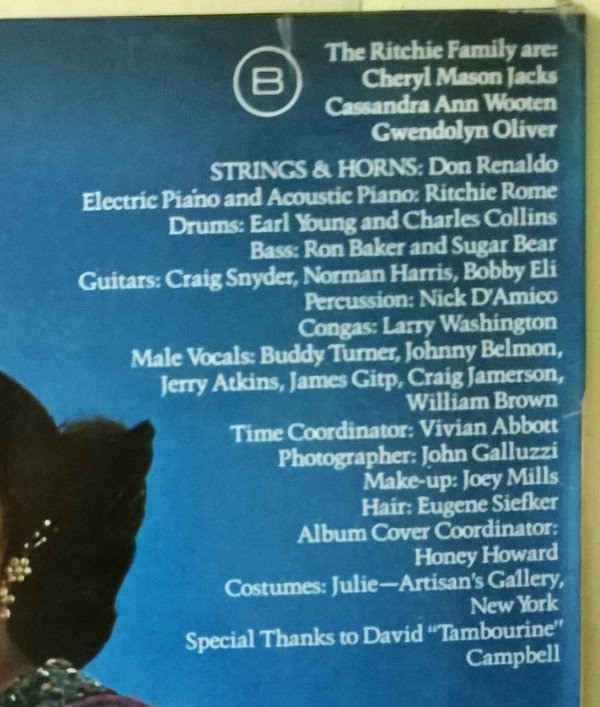 Disco, LP, The Ritchie Family | Historia Nuestra