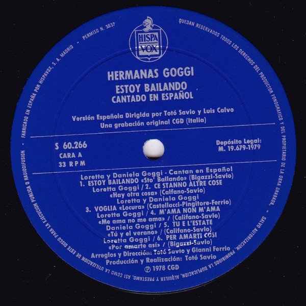 Ballad, Chanson, Disco, Hermanas Goggi, LP, Vocal | Historia Nuestra