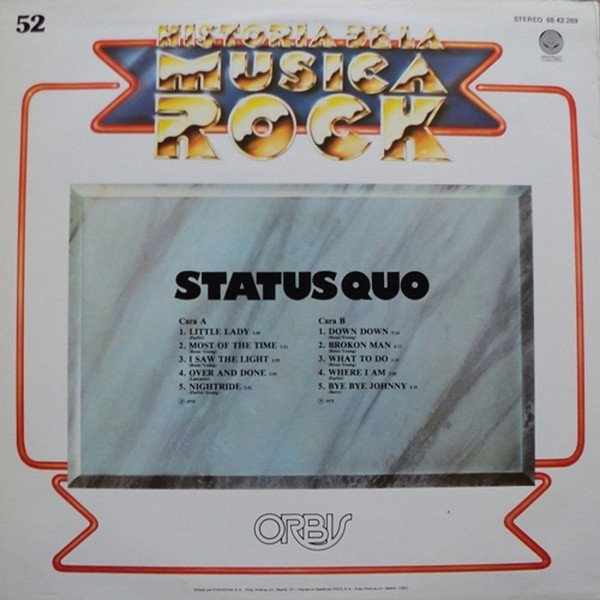 Blues Rock, Classic Rock, LP, Rock Roll, Status Quo | Historia Nuestra