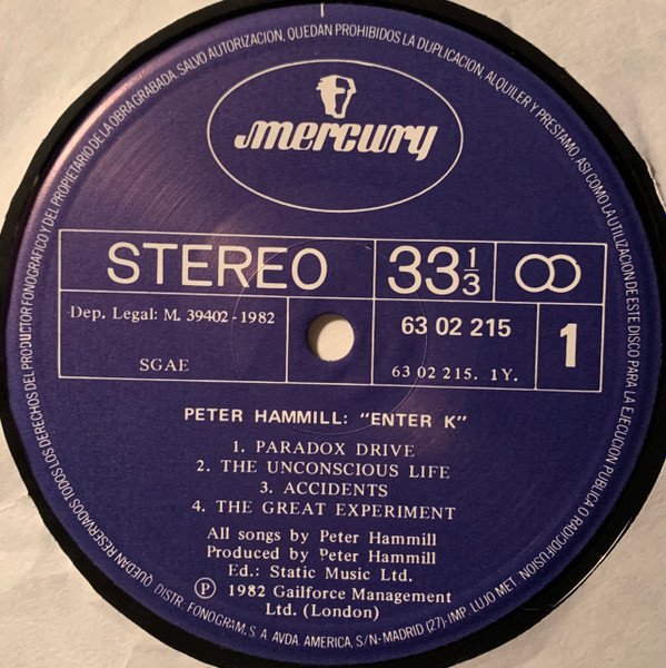 Alternative Rock, LP, Peter Hammill, Prog Rock | Historia Nuestra