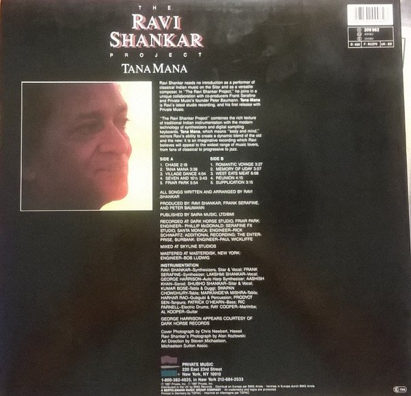 Downtempo, Experimental, Indian Classical, LP, Modern Classical, The Ravi Shankar Project* | Historia Nuestra