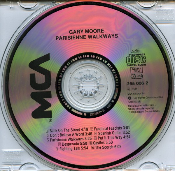 Blues Rock, CD, Gary Moore, Pop Rock | Historia Nuestra