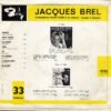 10 inch, Chanson, Jacques Brel | Historia Nuestra