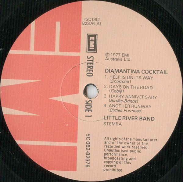 Little River Band Diamantina Cocktail-LP | Vinilos de Música | Historia Nuestra Little River Band, LP, Southern Rock | Historia Nuestra