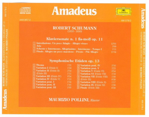 CD, Maurizio Pollini, Romantic, Schumann* | Historia Nuestra