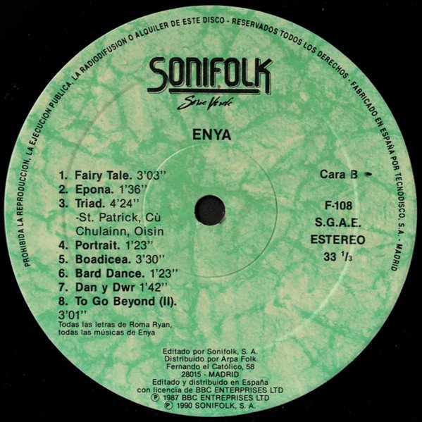 Ambient, Enya, LP, Minimal, Modern Classical, Vocal | Historia Nuestra