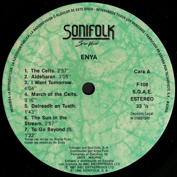 Ambient, Enya, LP, Minimal, Modern Classical, Vocal | Historia Nuestra