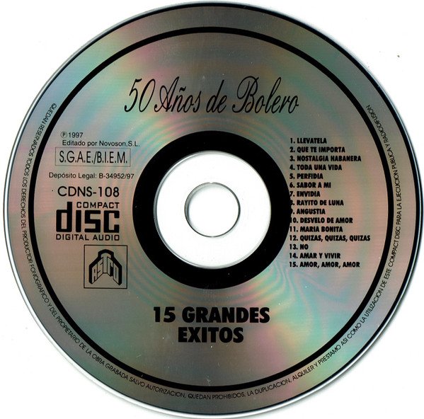 Various 30 Boleros Inolvidables-2xCD | CDs de Música | Historia Nuestra Bolero, CD, Various | Historia Nuestra